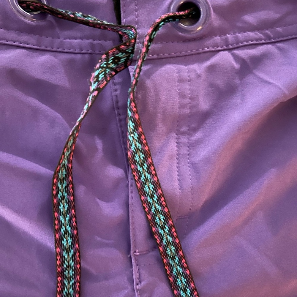 Prana drawstring Purple women’s large Swim Shorts board shorts - Picture 7 of 10